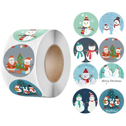 100-500Pcs Merry Christmas Stickers Festival Gift Packaging Seal Labels for New year decor, Greeting cards, Candy bags Stickers (ONLINE ORDER ONLY)