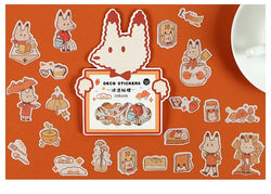 40Pcs/lot Kawaii Crimp Animal Series Decoration Sticker DIY Scrapbooking Label Diary Album Sticker Escolar Cute Stationery Gift (Online Order Only)