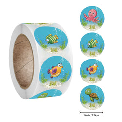 Stickers 500 Pcs/roll Teacher Rewards And Encourages Children Toys Cute Animal Stickers Sealing Stickers (ONLINE ORDER ONLY)