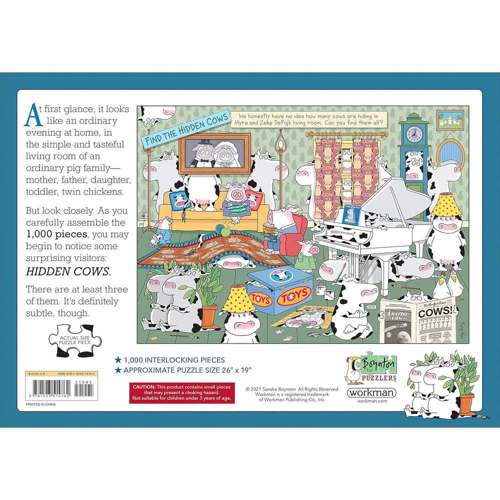 Hidden Cows 1000 Piece Jigsaw Puzzle Workman (ONLINE ORDER ONLY)