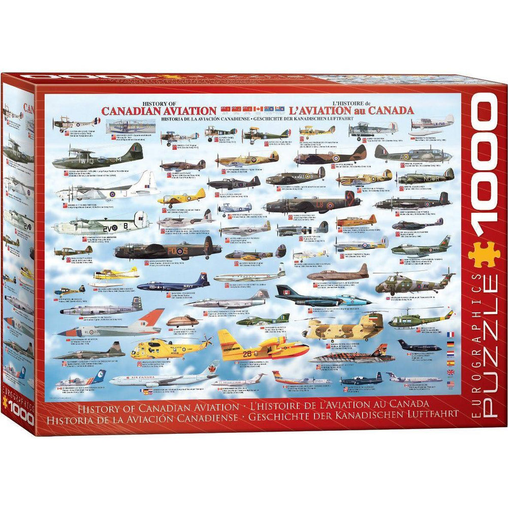 History of Canadian Aviation 1000 Piece Jigsaw Puzzle Eurographics