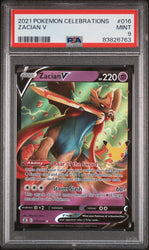 2021 POKEMON CELEBRATIONS ZACIAN V #16 -PSA 9 (Online Order Only)