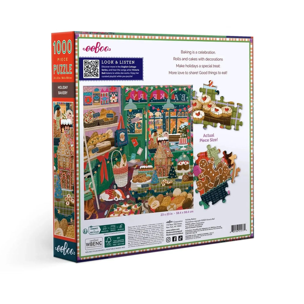 Holiday Bakery 1000 Piece Jigsaw Puzzle eeBoo (ONLINE ORDER ONLY)