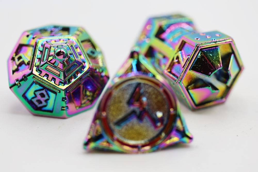 Dice 51: Holographic Projection - Metal RPG Dice Set (ONLINE ORDER ONLY)