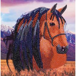 Horse Crystal Art Card Kit Craft Buddy (ONLINE ORDER ONLY)