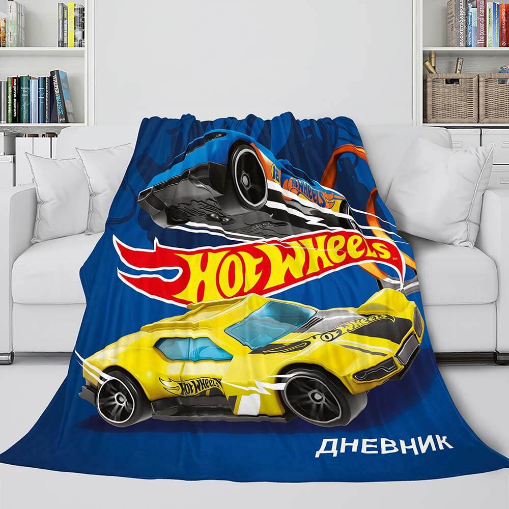 Hot Wheels Blanket Flannel Fleece Blanket (Online Order Only)