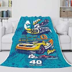 Hot Wheels Blanket Flannel Fleece Blanket