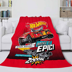 Hot Wheels Blanket Flannel Fleece Blanket