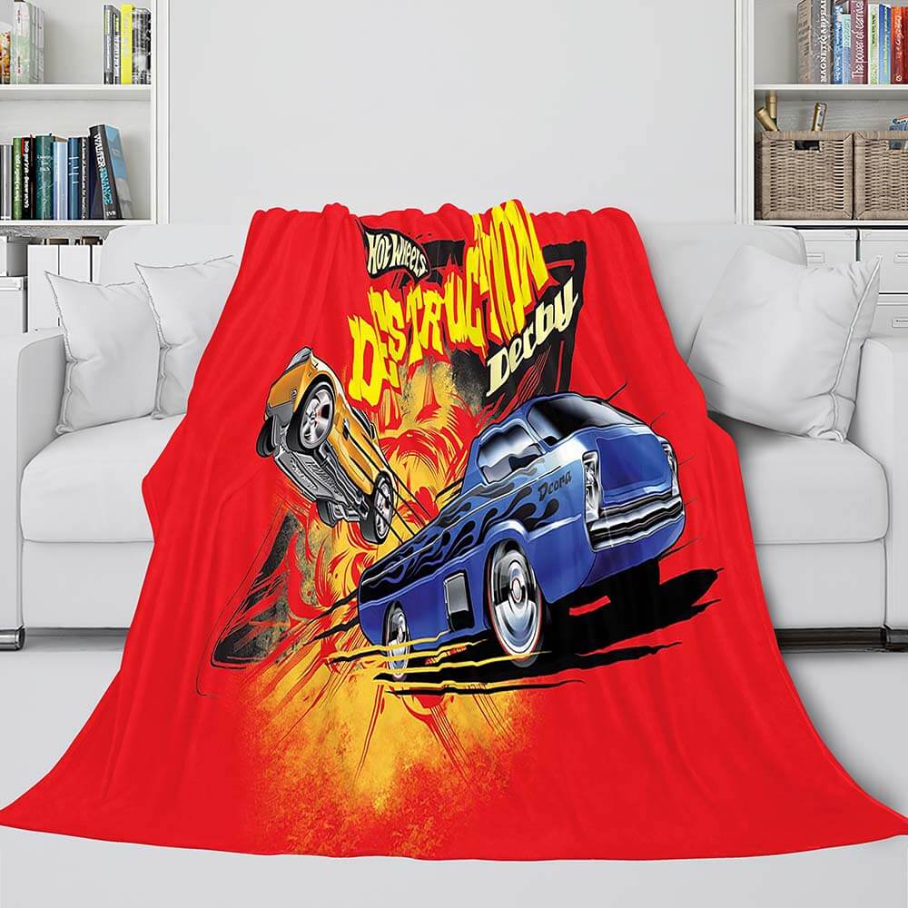 Hot Wheels Blanket Flannel Fleece Blanket