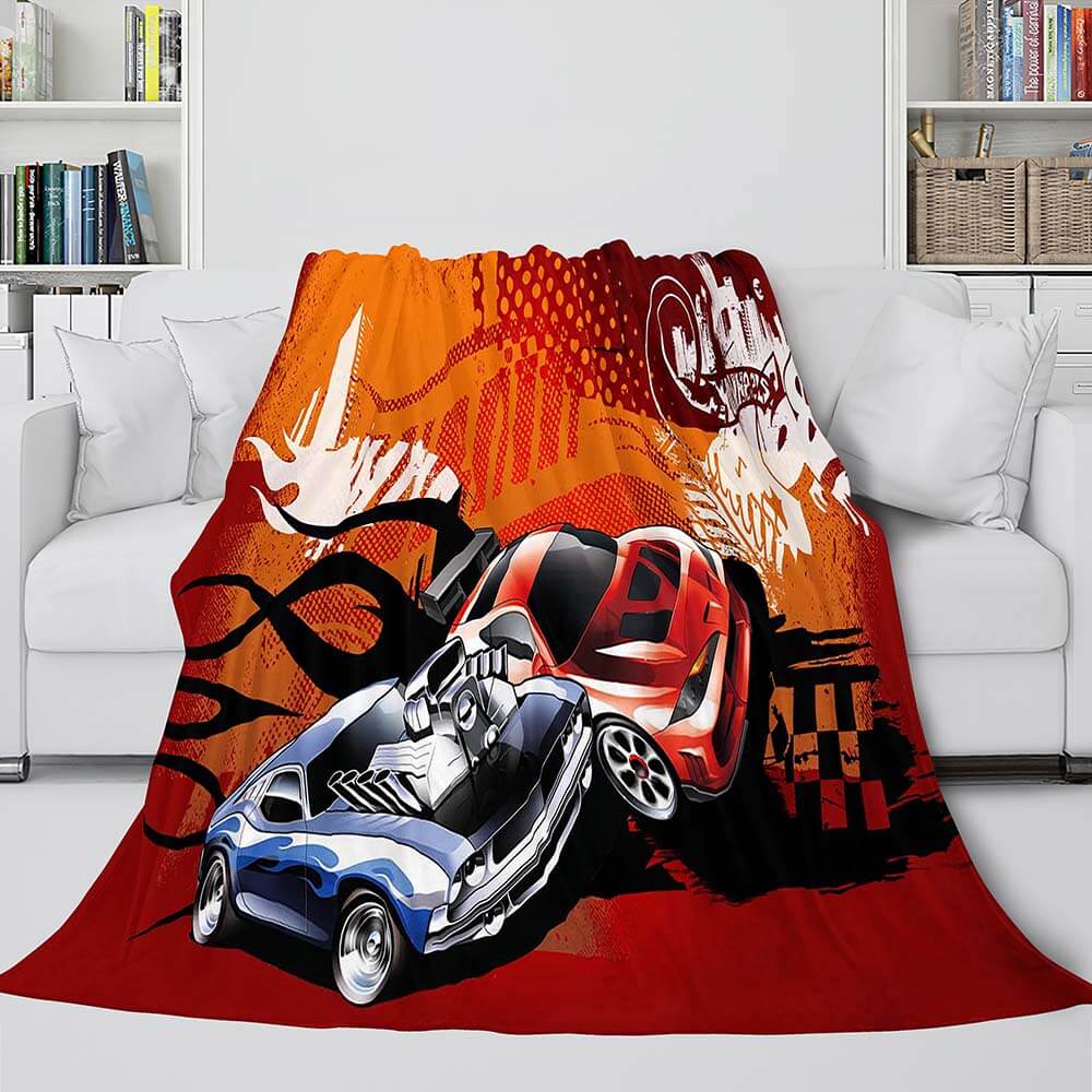 Hot Wheels Blanket Flannel Fleece Blanket