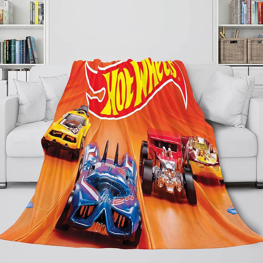 Hot Wheels Blanket Flannel Fleece Blanket