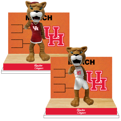 Houston Cougars Basketball Dancing in March Bobbleheads (Presale) (ONLINE ORDER ONLY)