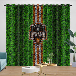 Houston Dynamo Curtains Blackout Window Drapes Room Decoration (Online Order Only)