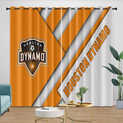 Houston Dynamo Curtains Blackout Window Drapes Room Decoration (Online Order Only)