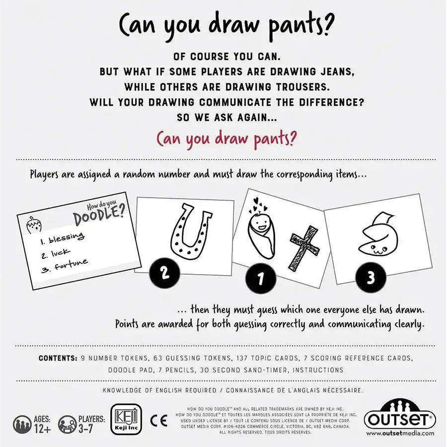 How Do You Doodle? - The Fun Fast Paced Drawing Game - Outset (ONLINE ORDER ONLY)