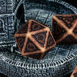 Huge Parchment Castle Dice Set - 25mm (ONLINE ORDER ONLY)