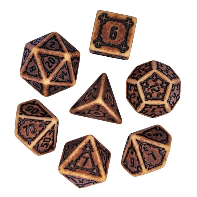 Huge Parchment Castle Dice Set - 25mm (ONLINE ORDER ONLY)