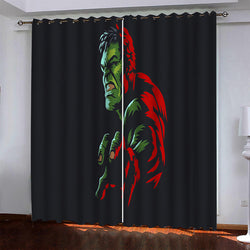 Hulk Pattern Curtains Blackout Window Drapes (Online Order Only)