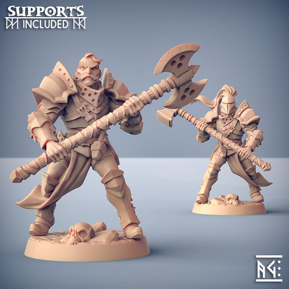3D Printed Artisan Guild Modular Human Fighters Fighters Guild Set 28mm 32mm (Online Only)
