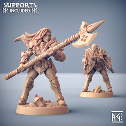3D Printed Artisan Guild Modular Human Fighters Fighters Guild Set 28mm 32mm (Online Only)