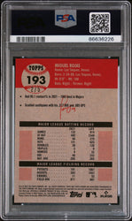 2022 TOPPS CHROME PLATINUM MIGUEL ROJAS RED REFRACTOR #193 - PSA 10 (Online Order Only)