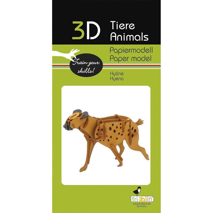 Hyena 3D Cardboard Model Kit Fridolin (ONLINE ORDER ONLY)