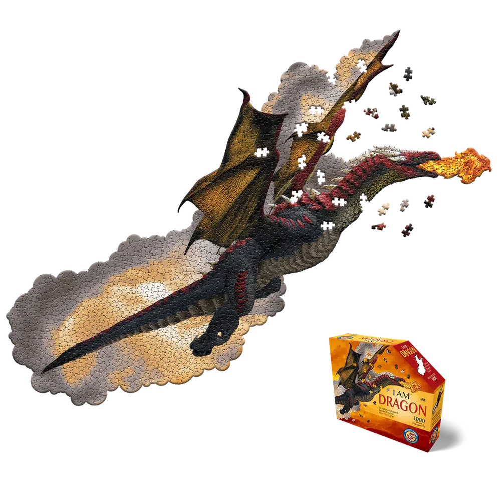 I Am Dragon 1000 Piece Creature Shaped Jigsaw Puzzle Madd Capp (ONLINE ORDER ONLY)