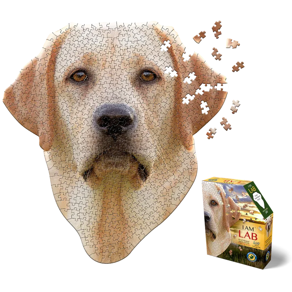 I Am Lab 550 Piece Head Shaped Jigsaw Puzzle Madd Capp (ONLINE ORDER ONLY)