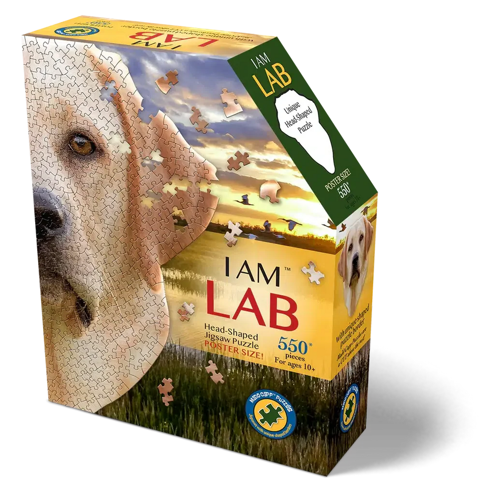 I Am Lab 550 Piece Head Shaped Jigsaw Puzzle Madd Capp (ONLINE ORDER ONLY)