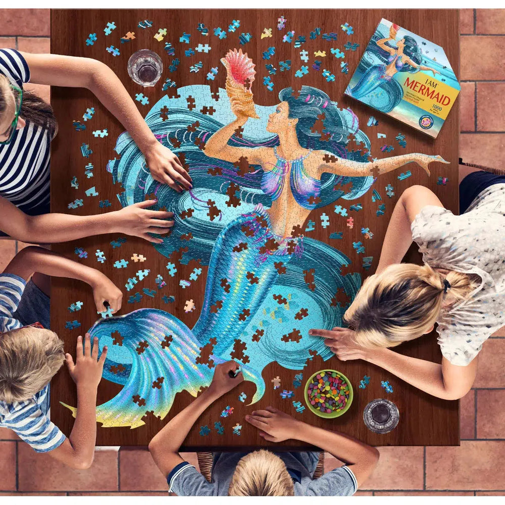 I Am Mermaid 1000 Piece Unique Shaped Jigsaw Puzzle Madd Capp (ONLINE ORDER ONLY)