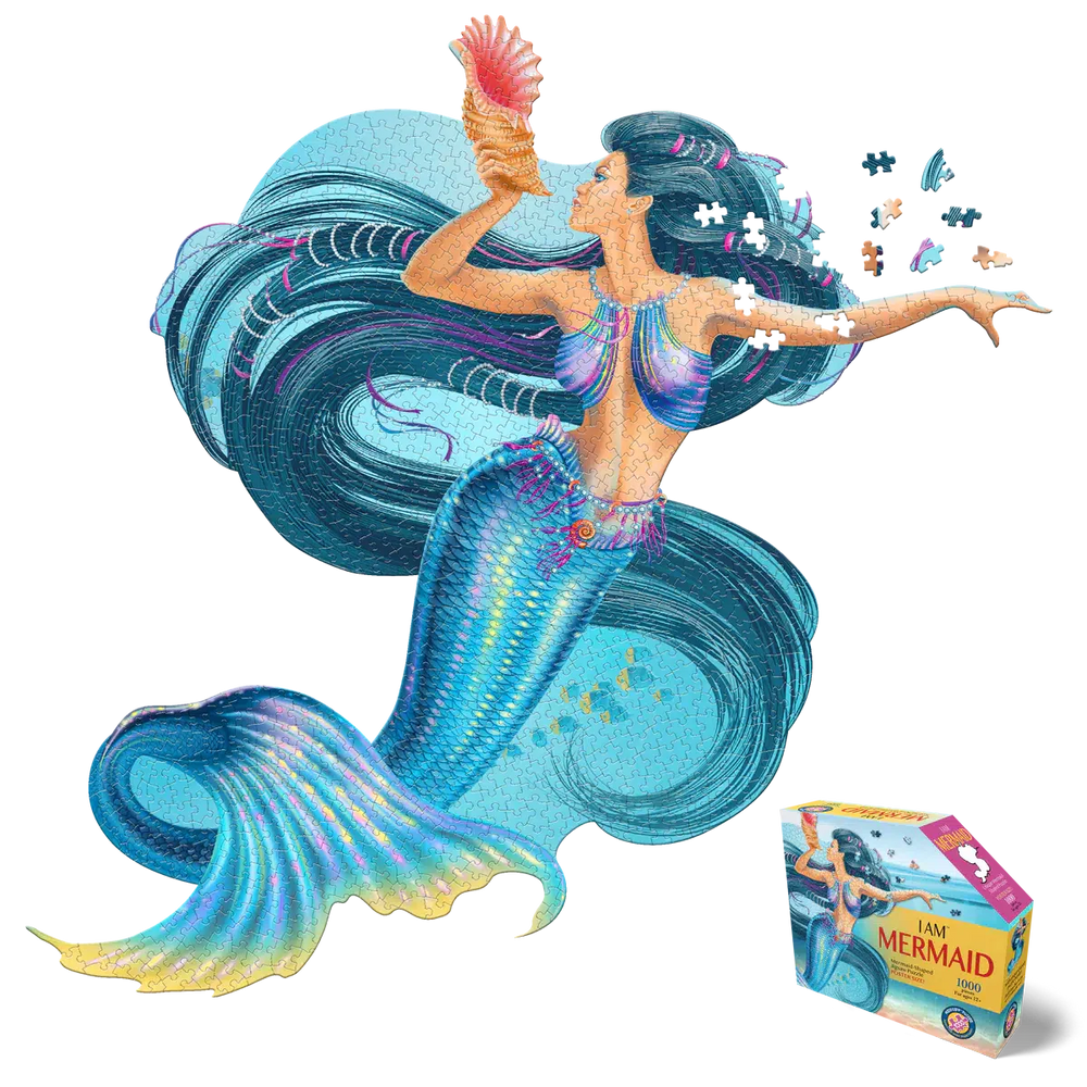 I Am Mermaid 1000 Piece Unique Shaped Jigsaw Puzzle Madd Capp (ONLINE ORDER ONLY)