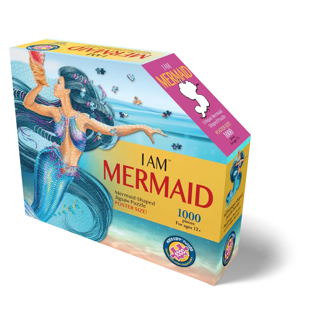 I Am Mermaid 1000 Piece Unique Shaped Jigsaw Puzzle Madd Capp (ONLINE ORDER ONLY)