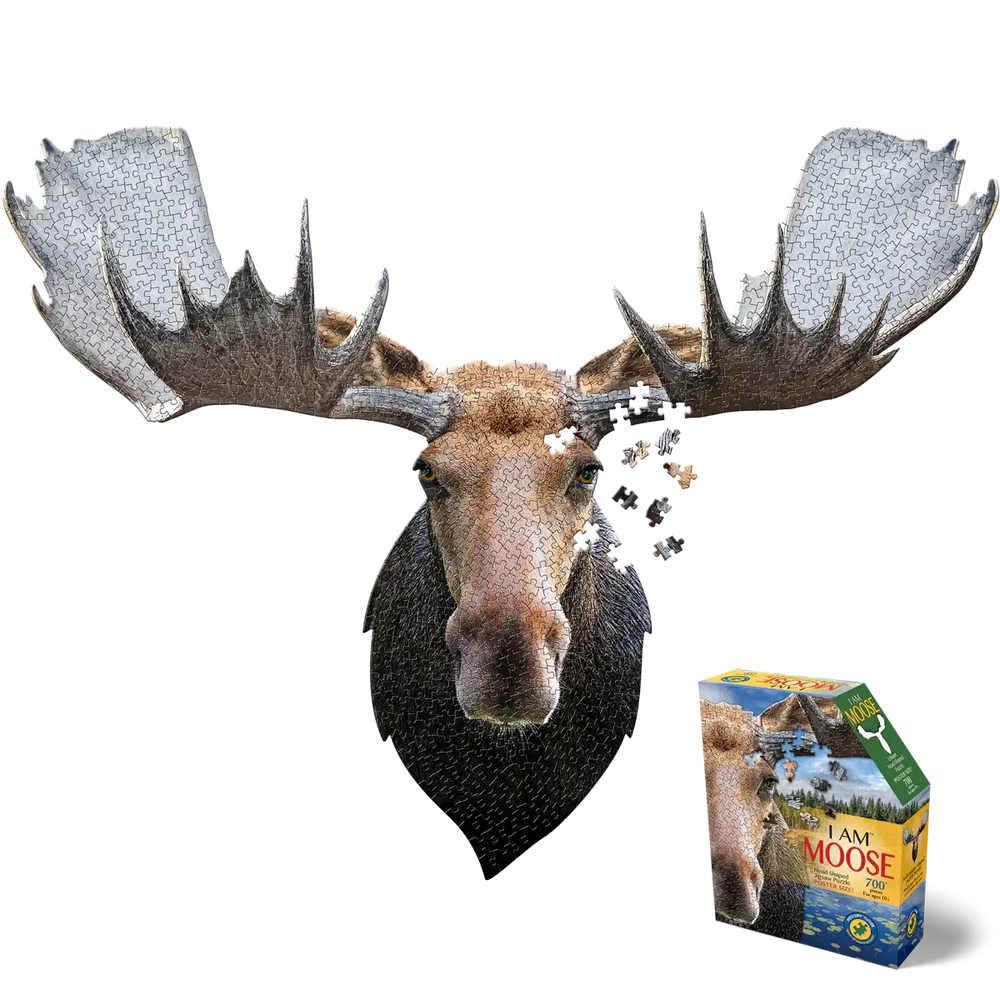 I Am Moose 700 Piece Head Shaped Jigsaw Puzzle Madd Capp (ONLINE ORDER ONLY)