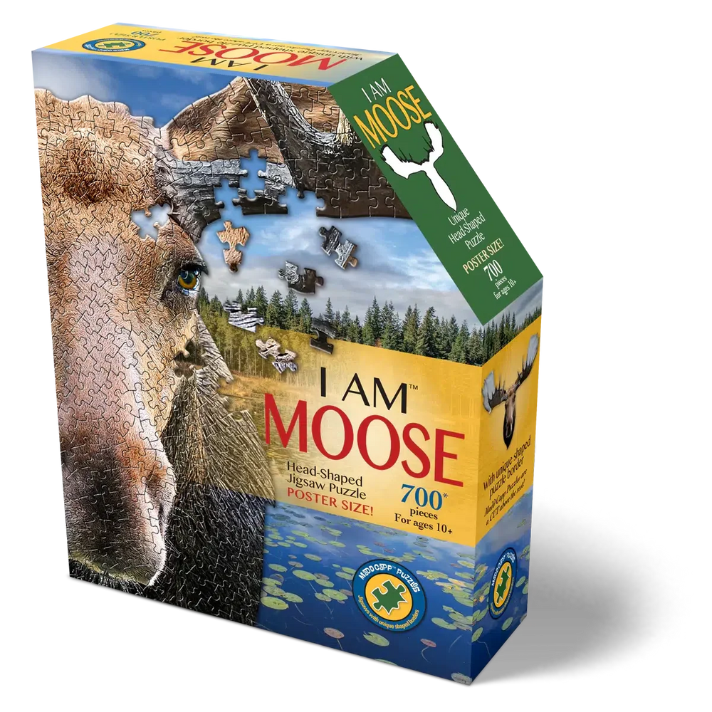 I Am Moose 700 Piece Head Shaped Jigsaw Puzzle Madd Capp (ONLINE ORDER ONLY)