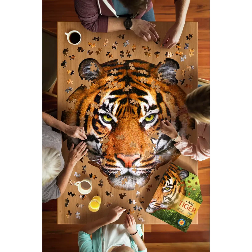 I Am Tiger 550 Piece Head Shaped Jigsaw Puzzle Madd Capp (ONLINE ORDER ONLY)