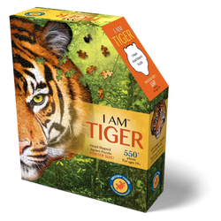 I Am Tiger 550 Piece Head Shaped Jigsaw Puzzle Madd Capp (ONLINE ORDER ONLY)