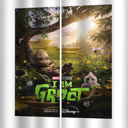 I Am Groot Curtains Pattern Blackout Window Drapes (Online Order Only)