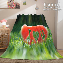 I LOVE You Bed Blanket Soft Flannel Blanket (Online Order Only)