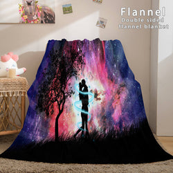 I LOVE You Bed Blanket Soft Flannel Blanket (Online Order Only)