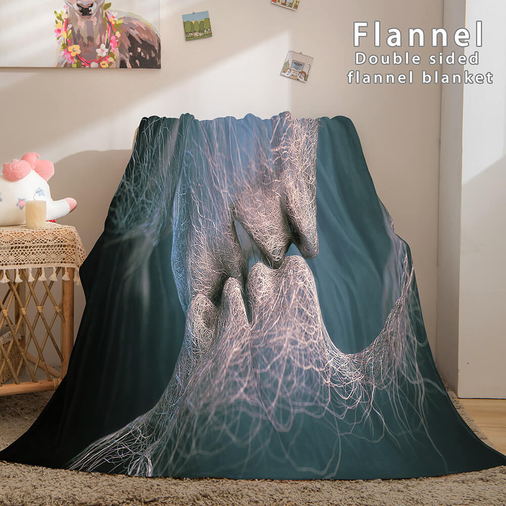 I LOVE You Bed Blanket Soft Flannel Blanket (Online Order Only)