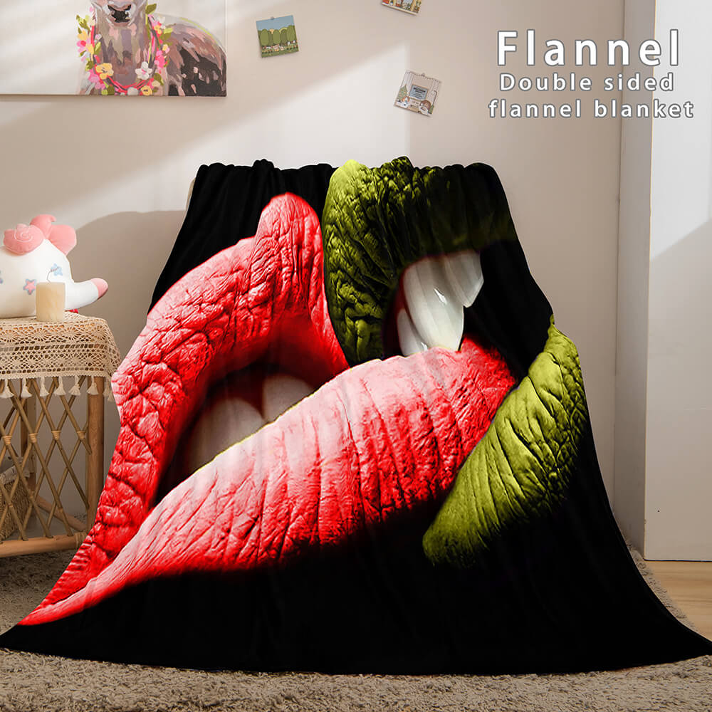 I LOVE You Bed Blanket Soft Flannel Blanket (Online Order Only)