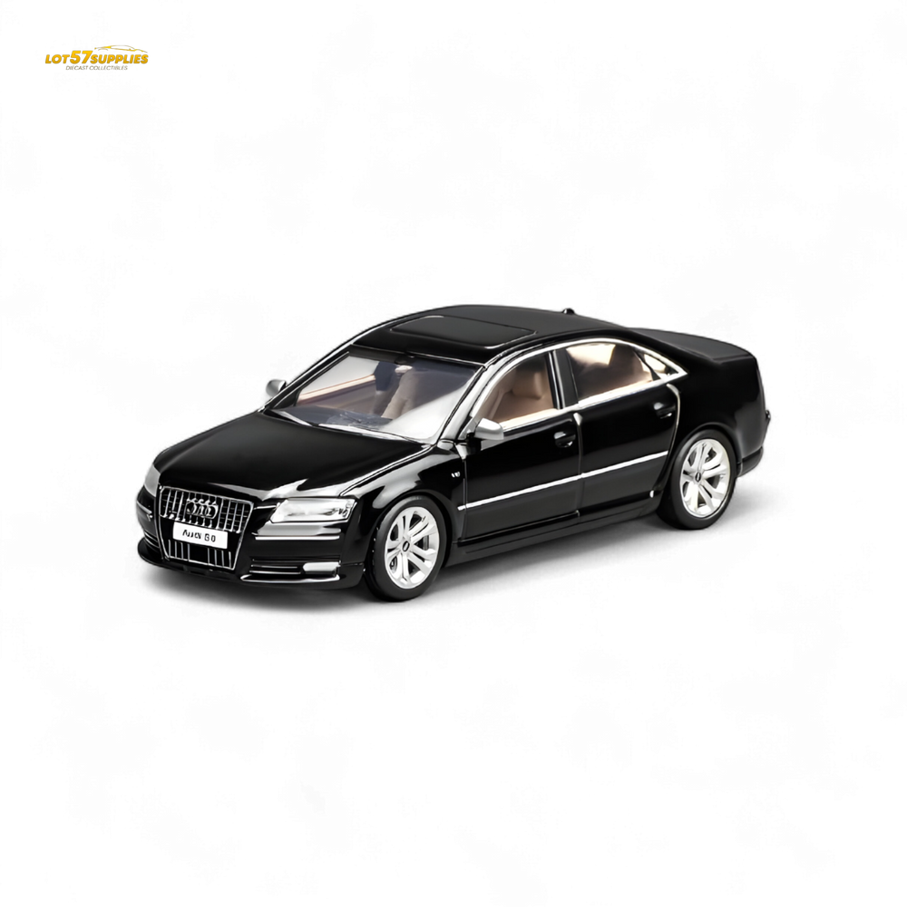 (Pre-Order) Motorhelix 2008 Audi S8 D3 - Brilliant Black 1:64 (ONLINE ORDER ONLY)
