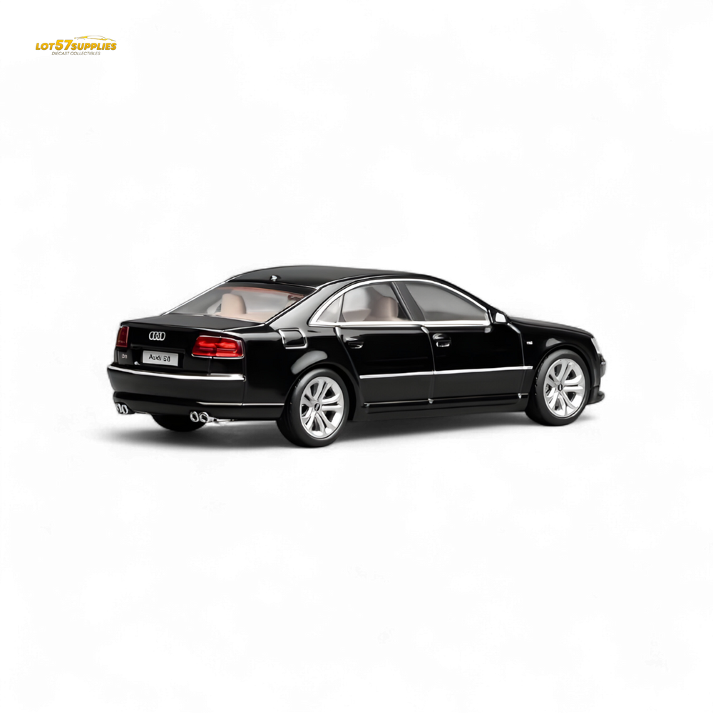 (Pre-Order) Motorhelix 2008 Audi S8 D3 - Brilliant Black 1:64 (ONLINE ORDER ONLY)