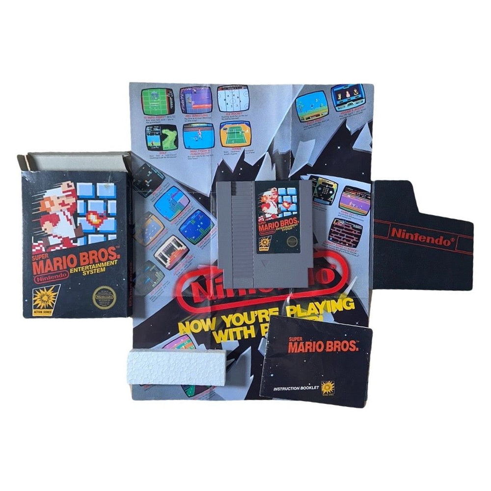 Super Mario Bros [5 Screw] - NES (Rare-First Edition Tabbed Box) (Online Order Only)