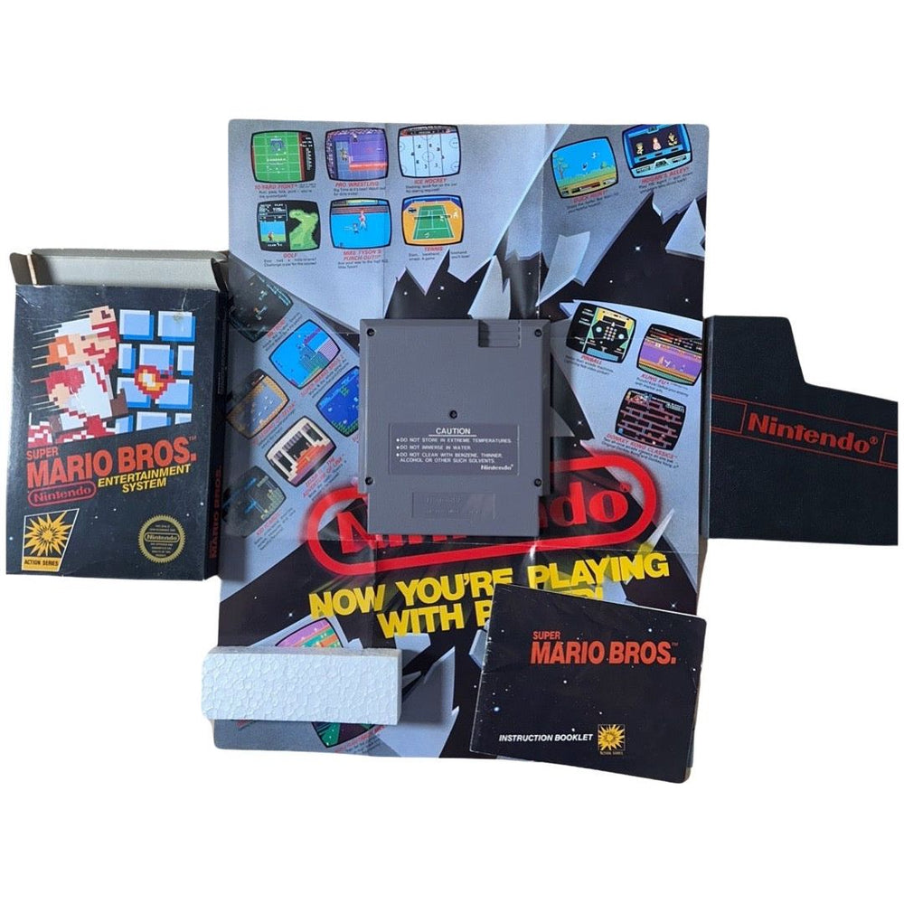 Super Mario Bros [5 Screw] - NES (Rare-First Edition Tabbed Box) (Online Order Only)