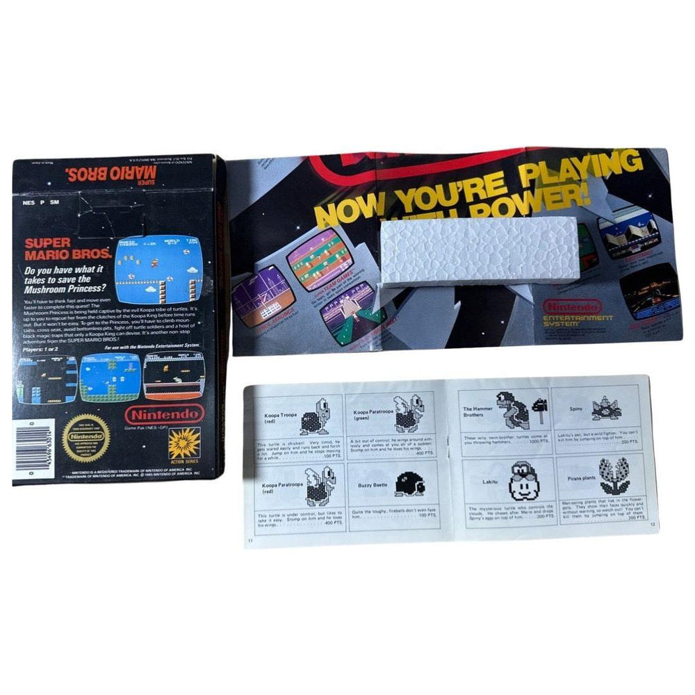 Super Mario Bros [5 Screw] - NES (Rare-First Edition Tabbed Box) (Online Order Only)