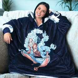 Luffy gear 5 Blanket Hoodie