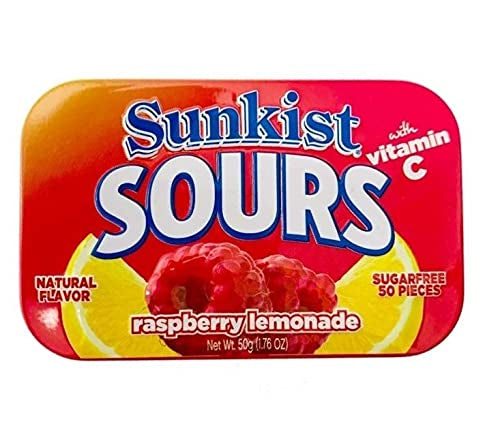 Sunkist Sours Raspberry Lemonade 50g (Canada) (ONLINE ORDER ONLY)