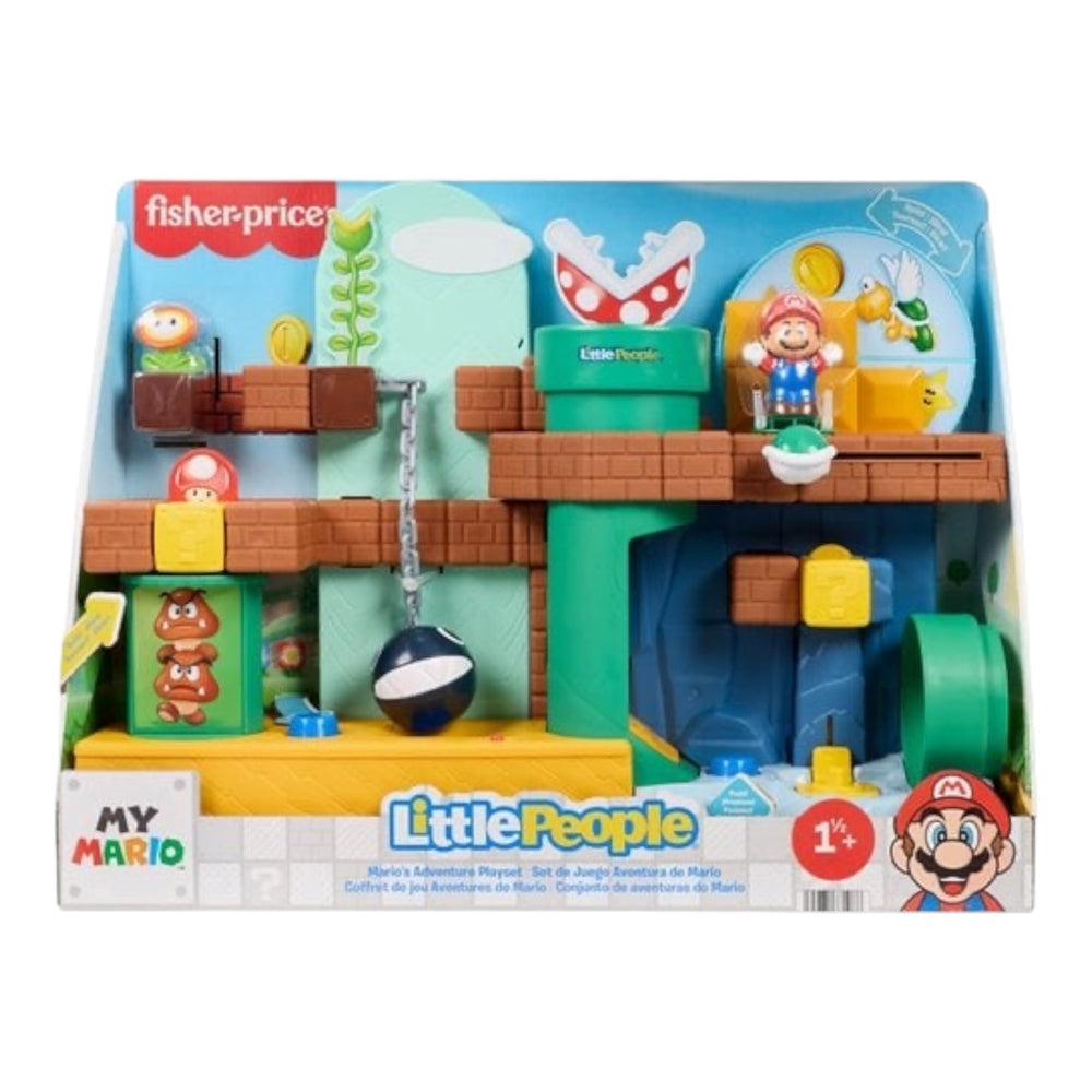 Fisher Price x Super Mario Bros. Little People My Mario Mario's Adventure Playset