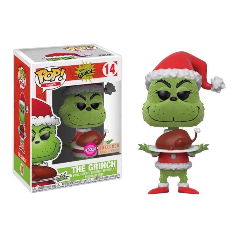 Funko POP! Books: The Grinch 14 Box Lunch Exclusive (Flocked)